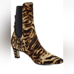 Sam Edelman Margo Tiger Brown Multi Color Mid Calf Bootie Size 11 New